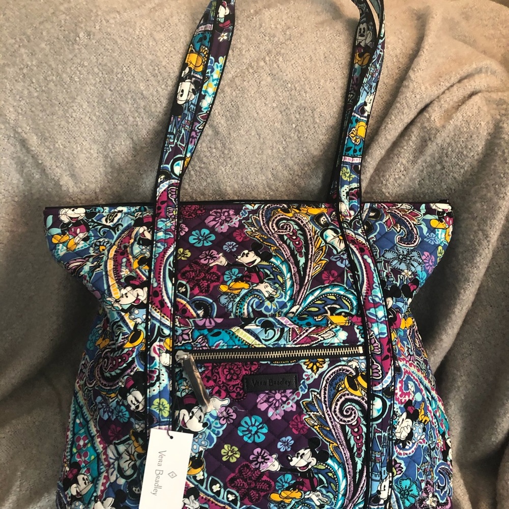 Vera Bradley Disney Hidden Mickey’s Paisley Celebration Tote NWT